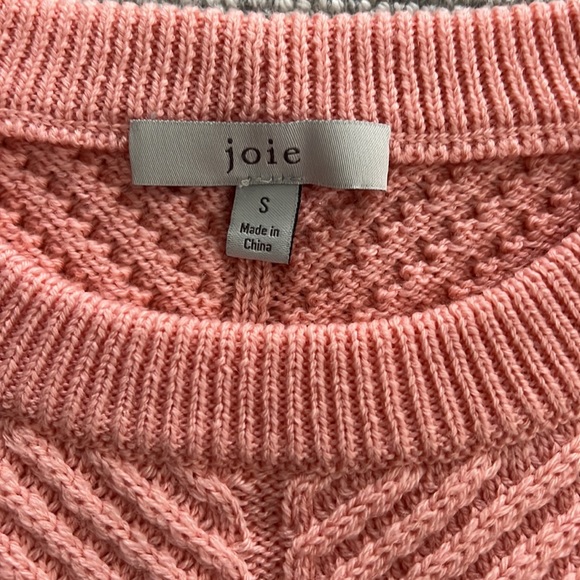 New, JOIE, sweater, puff shoulders, ribbed, knit, size small - Picture 4 of 5